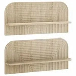 vidaXL Wandregal 2 stk. Sonoma-Eiche 80,5 x 13,5 x 37,5 cm