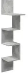 vidaXL Wandregal Wandhalterung Grau 32 x 21 x 107 cm Holzwerkstoff