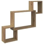 vidaXL Wandregal Wandhalterung Braun 91,5 x 15 x 76 cm Holzwerkstoff
