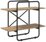 vidaXL B&uuml;cherregal 2 Ebenen 80 x 35 x 70 cm PB Artisan-Eiche