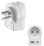 Hama Reiseadapter, EU to US , USB-C (PD), 20 W