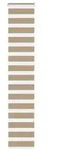 vidaXL Zebrarollo Sandbraun 40x230 cm Stoffbreite 35,9 cm Polyester
