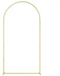 vidaXL Hochzeitsbogen Gold 100 x 39 x 200 cm Stahl