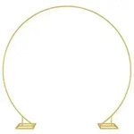 vidaXL Hochzeitsbogen Gold 220 x 45 x 200 cm Stahl