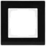 Glasrahmen Fusion - 1-fach - Farbe schwarz - Grundrahmen schwarz - IP 20 -