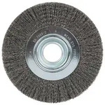 Rundb&uuml;rste BR 600 W - Stahl - gewellter Draht - &Oslash; 178 mm - Bohrung 32 mm - Preis