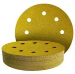 Schleifpapier 180mm Klett 8 Loch 30 St&uuml;ck K&ouml;rnung 40-240 180mm 8-Loch