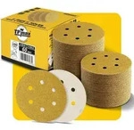 Schleifscheiben 150mm 6 Loch 60 K&ouml;rnung Klett Rund 100 P 60 - 100 Pack