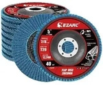 F&auml;cherschleifscheiben 125 mm 22,2 mm 10 Blau Edelstahl K&ouml;rnung 40