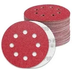 Schleifpapier 125mm Klett 80 K&ouml;rnung Schleifscheiben f&uuml;r 8 Loch...