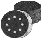 Schleifpapier 125mm Klett 8 Loch K&ouml;rnung100 Siliziumkarbid G100