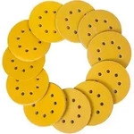 Schleifscheiben 125mm Klett 8 Loch P60 P120 Holz 110 St&uuml;ck Mix K&ouml;rnung