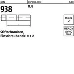 Stiftschraube DIN 938 M10x 80 8.8 25 St&uuml;ck