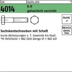 Sechskantschraube ISO 4014 Schaft M20x 480 8.8 galv.verz. 1 St&uuml;ck