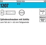 Zylinderschraube ISO 1207 Schlitz M4x 30 A 2 200 St&uuml;ck
