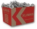 Tellerkopfschraube 8x200 Tellerkopf hell verz.TX40 KLIMAS