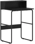 vidaXL Schreibtisch mit Stauraum Schwarz Eichen-Optik 60 x 50 x 91 cm