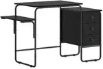 vidaXL Schreibtisch mit Stauraum Schwarz Eichen-Optik 120 x 50 x 75 cm