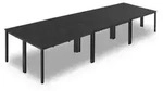 VEVOR Konferenztisch Besprechungstisch f&uuml;r 16 Personen 6-tlg. 140 x 60 cm (pro)