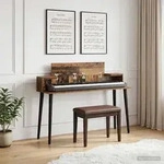 vidaXL Studiotisch Altholz 110 x 36 x 19,5 cm Holzwerkstoff