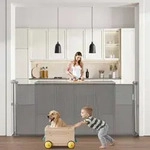 VEVOR einziehbares Babygitter 87 cm hoch, ausziehbar bis 180 cm breit, Gitter f&uuml;r