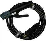 Schwei&szlig;kabel-Set mit E-Halter 5 m 200 A (10-25 qmm) Gummi