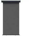 vidaXL Balkon Seitenmarkise 100% Polyester Eisen Stahl