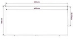 vidaXL Au&szlig;enrollo 90% UV-Block Blau-wei&szlig; gestreift 400 x 140 cm HDPE