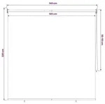 vidaXL Rollo mit UV-Schutz Schwarz 140 x 230 cm Polyester