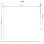 vidaXL Rollo mit UV-Schutz Creme 140 x 140 cm Polyester