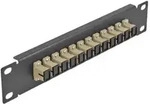 "Delock - Patch Panel - SC MM X 12 - Schwarz - 1U - 25.4 cm (10")"