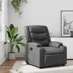 vidaXL Relaxsessel Grau Kunstleder