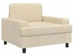 vidaXL Sessel Creme Stoff