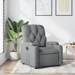 vidaXL Relaxsessel Hellgrau Stoff