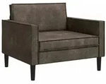 vidaXL XL-Sessel Dunkelgrau Kunstwildleder