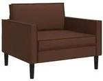 vidaXL XL-Sessel Braun Kunstleder