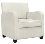 vidaXL Sessel Creme Samt