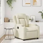 vidaXL Relaxsessel Creme Kunstleder