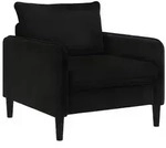 vidaXL XL-Sessel Schwarz Samt