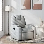 vidaXL Relaxsessel Hellgrau Stoff