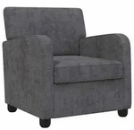 vidaXL Sessel Dunkelgrau Chenille
