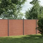 vidaXL Zaunelement Braun 353x186 cm WPC