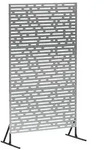 vidaXL Sichtschutz 100 x 50 x 180 cm Verzinkter Stahl Silber