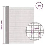vidaXL Mesh Bildschirm 100 x 200 cm 8 Mesh Edelstahl 201 Silber