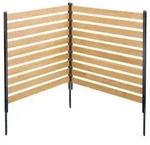 VEVOR Sichtschutzzaun Holz, 1100x982 mm, 2-Paneele-Gartenzaun f&uuml;r Klimaanlagen,