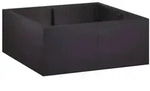 vidaXL St&uuml;tzmauer 4 stk. 100 x 100 x 50 cm Stahl Schwarz