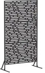 vidaXL Sichtschutz 100 x 50 x 180 cm Stahl Schwarz
