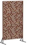 vidaXL Sichtschutz 100 x 50 x 180 cm Wetterfeststahl Rostoptik