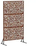 vidaXL Sichtschutz 100 x 50 x 180 cm Wetterfeststahl Rostoptik