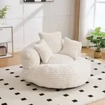 Lazy Sofa Durable Komfort Lounger hohen R&uuml;cken Sitzsack Stuhl Couch mit DREI...